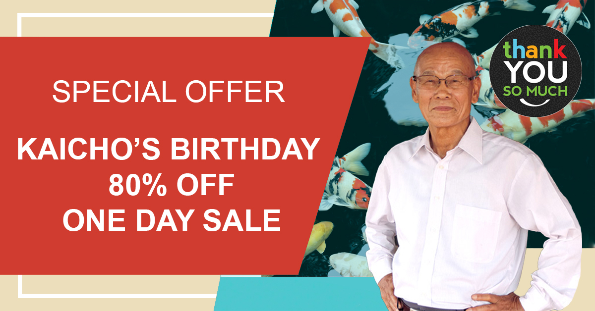 Kaicho's One Day Birthday Sale