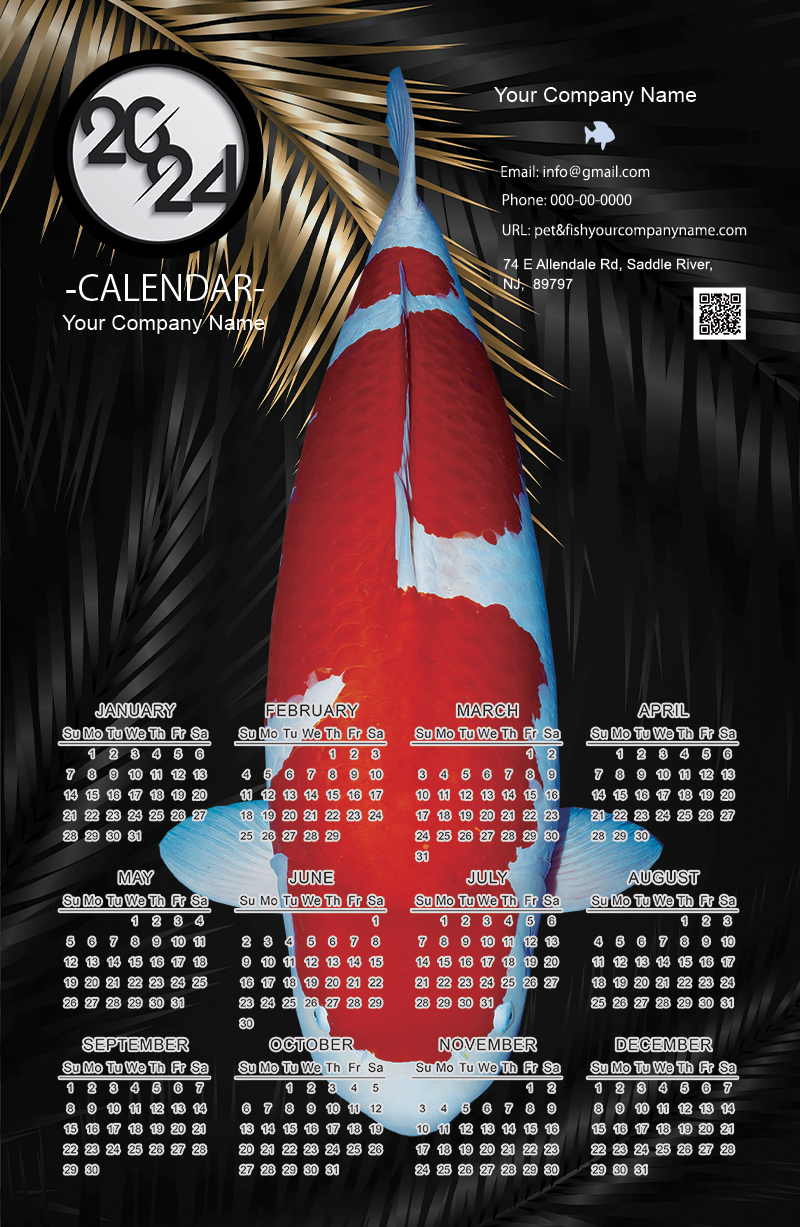 2024 Koi Calendar Kodama Koi Farm