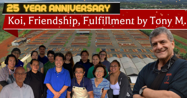 Customer Story: Tony M. “25 Years of Koi, Friendship, and Fulfillment”